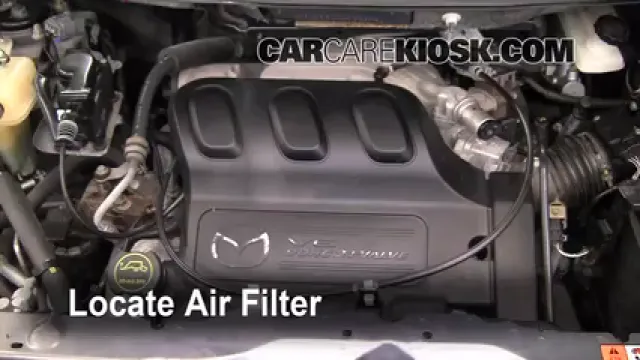 2006 Mazda MPV LX 3.0L V6 Filtre à air (moteur) Changement